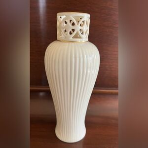 Lenox vase with piercing